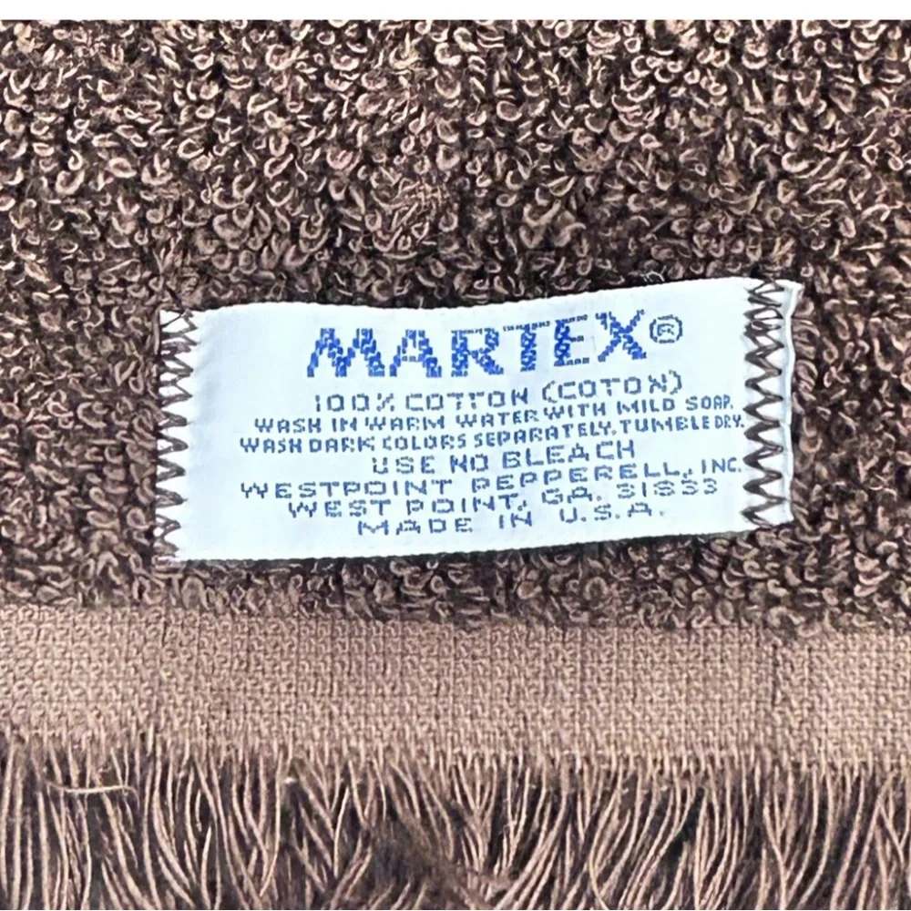 Vintage Matrex Embroidered Butterfly 3 Piece Towel Set MCM